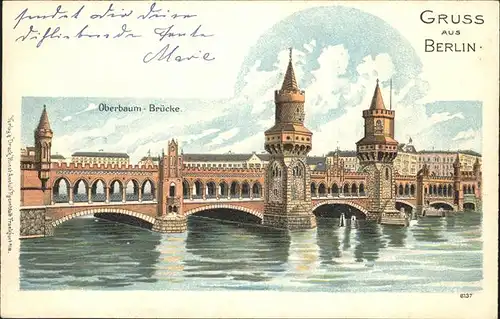 Berlin Oberbaum Bruecke Kat. Berlin