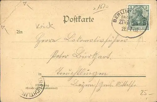 Berlin Kaiser Wilhelm Gedaechtniskirche Pferdekutsche Bahnpost Kat. Berlin