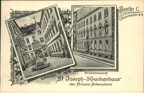 Berlin St. Joseph Krankenhaus der Grauen Schwestern Kat. Berlin