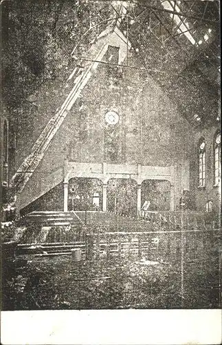 Berlin Corpus Christi Kirche nach Brand 21. Juni 1915 Orgelempore Glockenstuhl Kat. Berlin