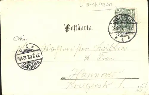Bielefeld Schuetzenhaus Johannisberg Kuenstlerkarte Kat. Bielefeld