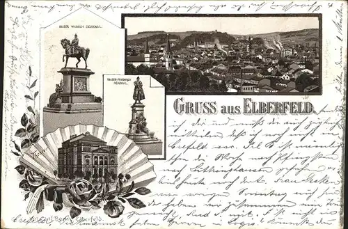 Elberfeld Wuppertal Kaiser Wilhelm Kaiser Friedrich Denkmal Theater / Wuppertal /Wuppertal Stadtkreis