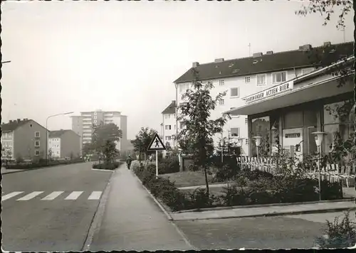 Sennestadt Ostallee mit Hochhaus Kat. Bielefeld