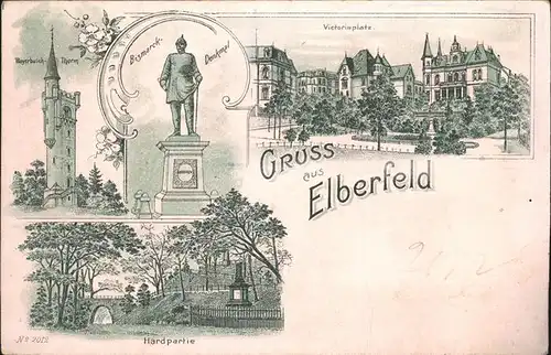 Elberfeld Wuppertal Weyerbusch Turm Bismarck Denkmal Victoriaplatz Hardpartie / Wuppertal /Wuppertal Stadtkreis