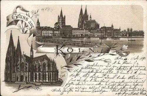 Koeln Rhein Dom Rheind Schiffe Kat. Koeln