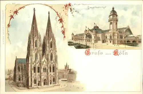 Koeln Rhein Dom Haupftbahnhof Kat. Koeln