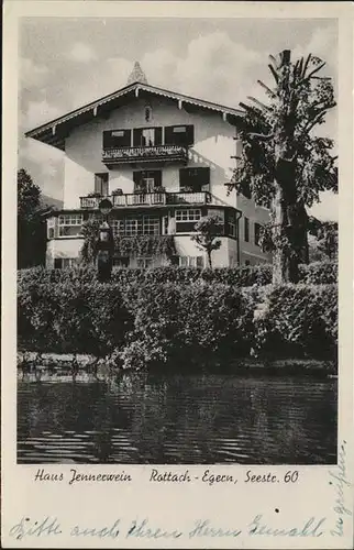 Rottach Egern Haus Jennwerwein Seestr. 60 Kat. Rottach Egern