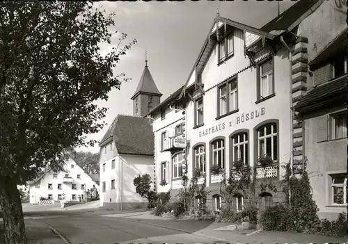 Roetenbach Baden Gasthaus zum Roessle Kat. Friedenweiler