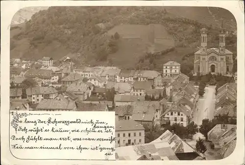 Todtnau Schwarzwald Fliegeraufnahme Kirche Kat. Todtnau