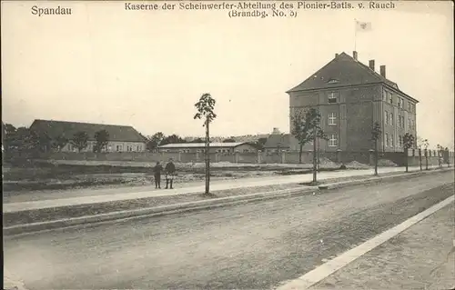 Spandau Kaserne der Scheinwerfer Abteilung des Pionier Battaliones von Rauch  Kat. Berlin