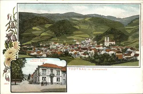 Todtnau Schwarzwald Gasthaus zum Baeren Panorama Kat. Todtnau