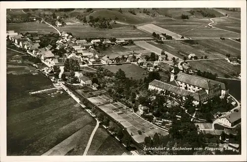 Schlehdorf am Kochelsee Fliegeraufnahme Kat. Schlehdorf