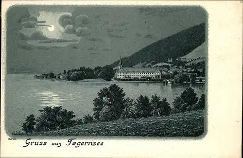 Tegernsee Bei Nacht am See Kat. Tegernsee