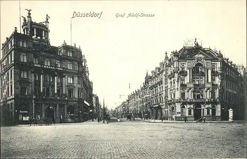 Duesseldorf Graf Adolf Strasse Hotel Hansa Kat. Duesseldorf