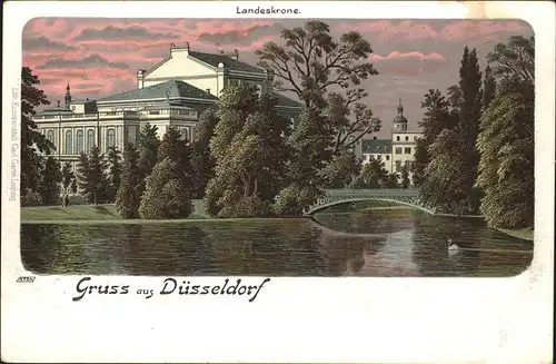 Duesseldorf Hofgarten Landeskrone Kat. Duesseldorf