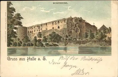 Halle Saale Ruine Moritzburg Kat. Halle