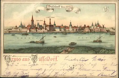 Duesseldorf um 1650 Kat. Duesseldorf