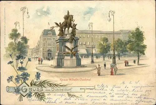 Duesseldorf Kaiser Wilhelm Denkmal Kat. Duesseldorf