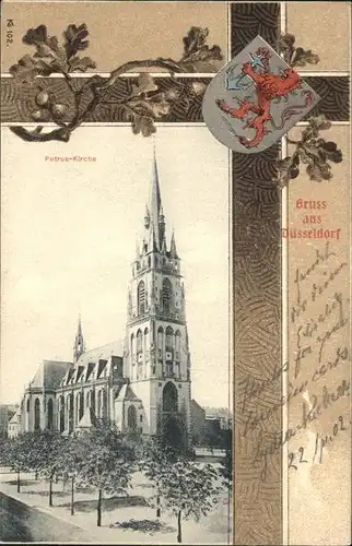 Duesseldorf Petrus Kirche Wappen Kat. Duesseldorf