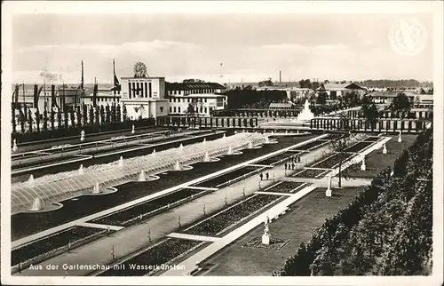 Duesseldorf Reichsausstellung Schlageterstadt Schaffendes Volk Gartenschau Wasserkuenste Kat. Duesseldorf