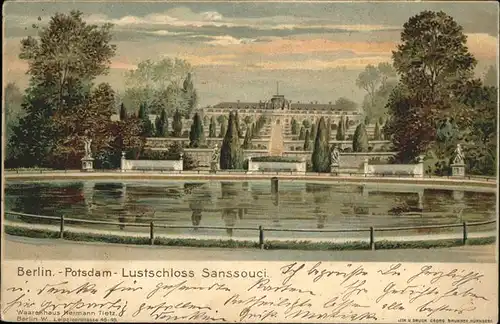 Potsdam Lust-Schloss Sanssouci / Potsdam /Potsdam Stadtkreis