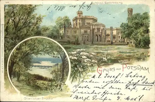 Potsdam Schloss Babelsberg Glienicke Bruecke / Potsdam /Potsdam Stadtkreis