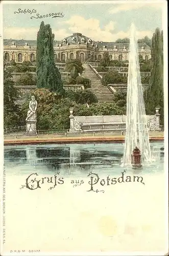 Potsdam Schloss Sanssouci / Potsdam /Potsdam Stadtkreis