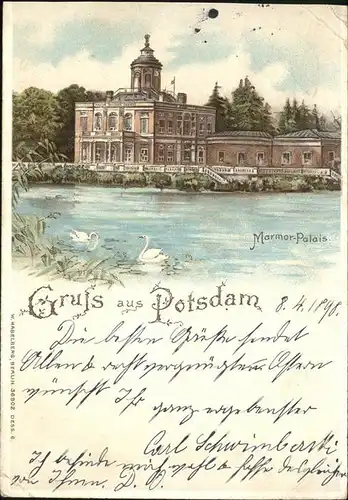 Potsdam Marmor-Palais Schwaene / Potsdam /Potsdam Stadtkreis