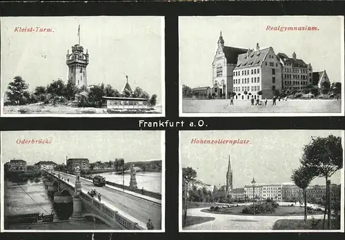 Frankfurt Oder Kleistturm Gymnasium Hohenzollernplatz Oderbruecke Kat. Frankfurt Oder