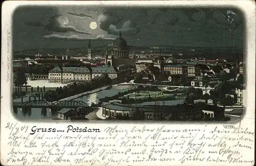Potsdam Panorama bei Nacht / Potsdam /Potsdam Stadtkreis