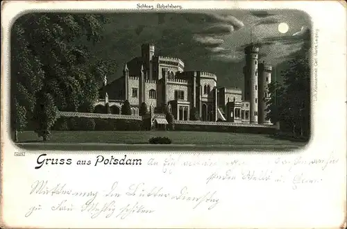 Potsdam Schloss Babelsberg bei Nacht / Potsdam /Potsdam Stadtkreis