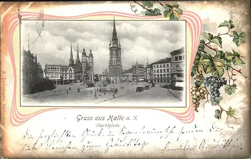 Halle Saale Marktplatz Kat. Halle