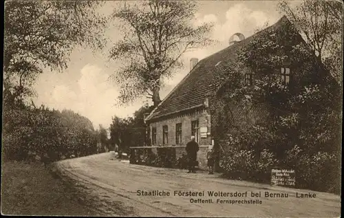 Bernau Berlin Foersterei Woltersdorf Kat. Bernau