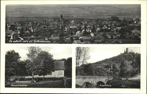 Volkmarsen Sauerbrunnen u.Kugelsburg Kat. Volkmarsen