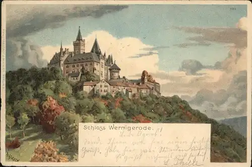 Wernigerode Harz Schloss Kat. Wernigerode