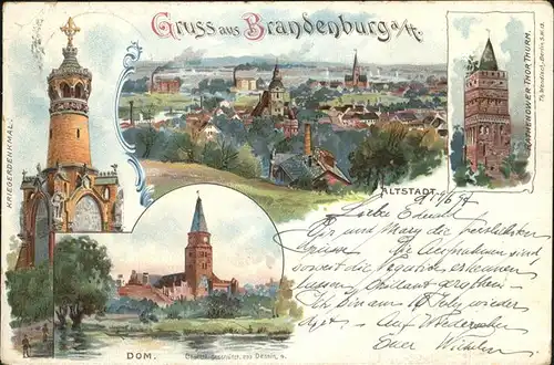 Brandenburg Havel Mit Dom Kat. Brandenburg