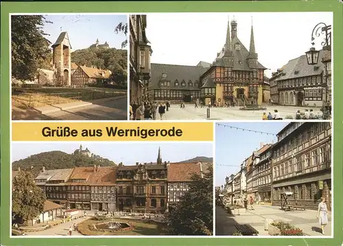 wz01817 Wernigerode Harz Teilansichten Kategorie. Wernigerode Alte Ansichtskarten