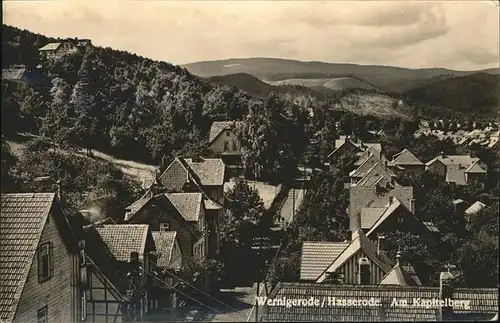 wz04537 Wernigerode Harz Hasserode, Kapitelberg Kategorie. Wernigerode Alte Ansichtskarten