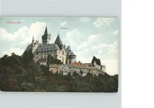 wz18177 Wernigerode Harz Schloss Kategorie. Wernigerode Alte Ansichtskarten