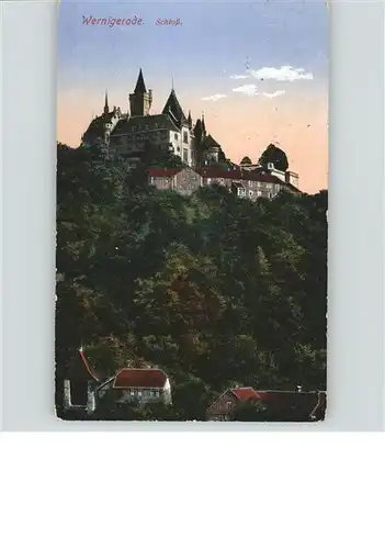 wz18182 Wernigerode Harz Schloss Kategorie. Wernigerode Alte Ansichtskarten