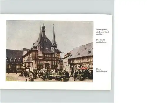wz18292 Wernigerode Harz Markt
Rathaus Kategorie. Wernigerode Alte Ansichtskarten