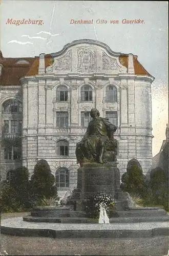 Magdeburg Denkmal Otto von Guericke Kat. Magdeburg