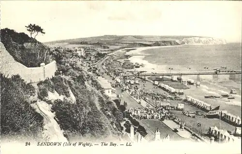 Sandown Isle of Wight The Bay Strand Steg Kat. Isle of Wight