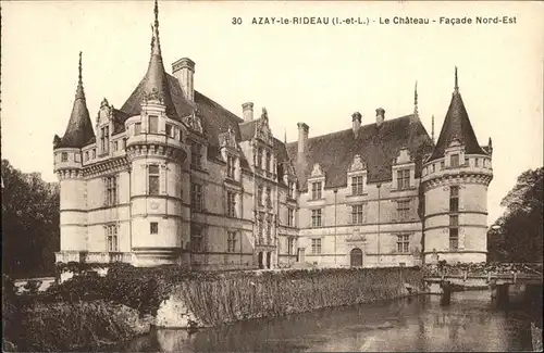 Azay le Rideau Chateau Kat. Azay le Rideau