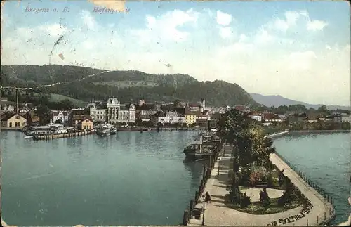 Bregenz Vorarlberg Hafenpartie Schiff Kat. Bregenz