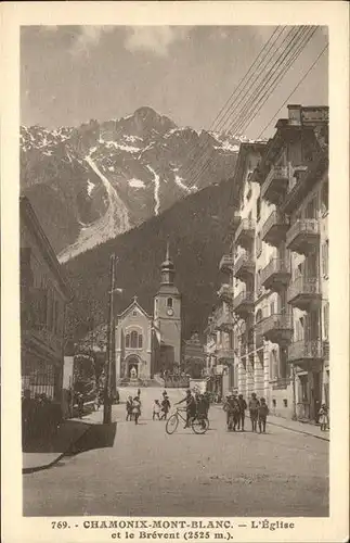 Chamonix Eglise et le Brevent Kat. Chamonix Mont Blanc