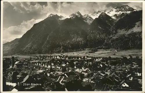 Bludenz Vorarlberg Blick ueber die Stadt Kat. Bludenz