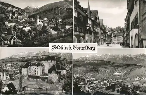 Feldkirch Vorarlberg Teilansichten Schattenburg Kat. Feldkirch
