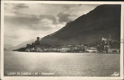 Malcesine Lago di Garda Ansicht vom See