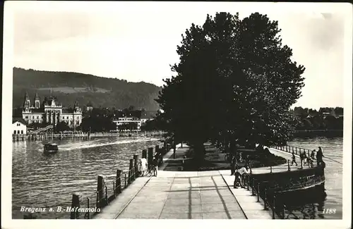 Bregenz Vorarlberg Hafenmolo Bodensee Kat. Bregenz